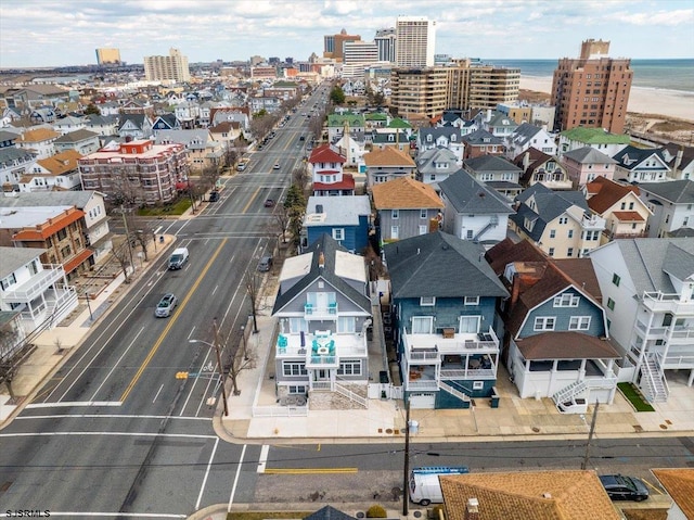 drone / aerial view featuring a view of city