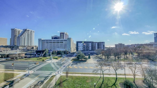 exterior space featuring a view of city