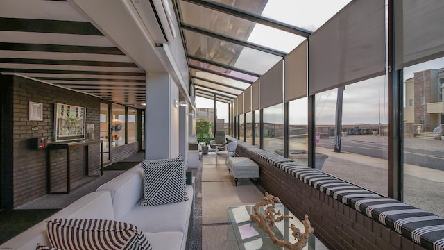 view of patio / terrace with a balcony