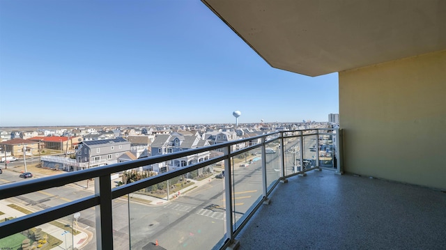 balcony featuring a view of city