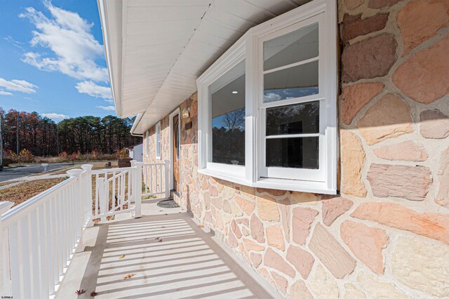 view of balcony