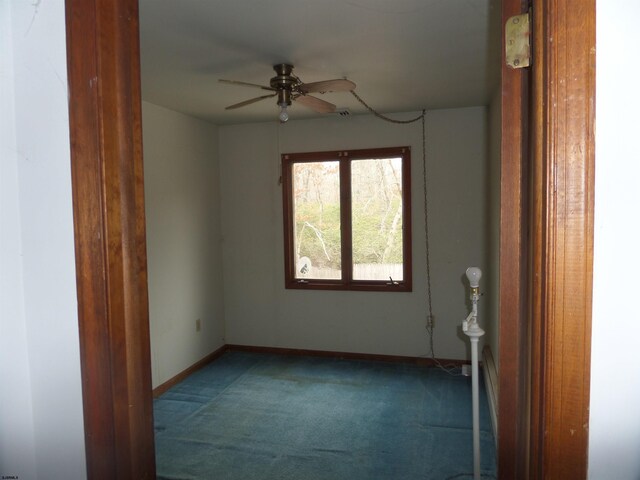 78 Tyler Rd, Greenfield, NJ 08230 - carpeted spare room featuring a ceiling fan and baseboards