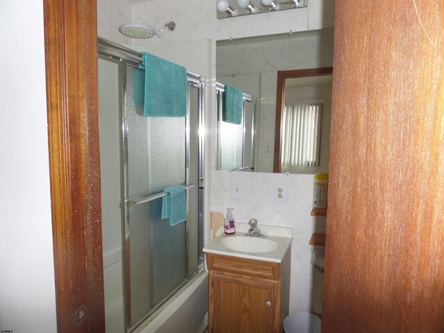 78 Tyler Rd, Greenfield, NJ 08230 - bathroom featuring vanity and bath / shower combo with glass door