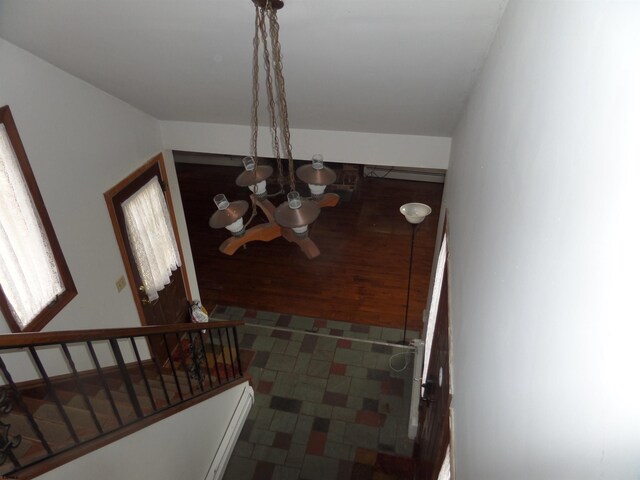 78 Tyler Rd, Greenfield, NJ 08230 - staircase with an inviting chandelier