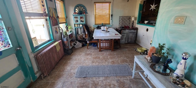 interior space featuring radiator