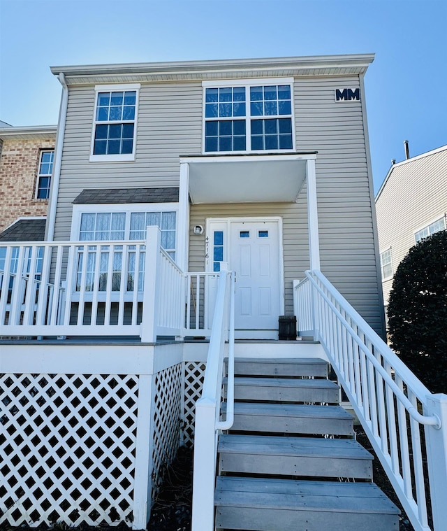 view of front of home