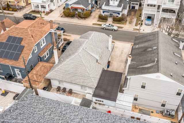 bird's eye view with a residential view