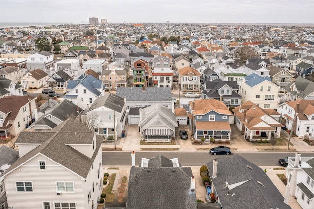 drone / aerial view with a residential view