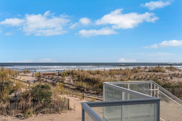 water view with a beach view