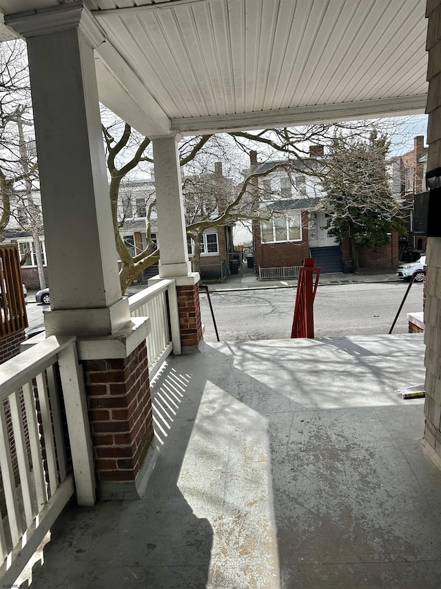 view of patio / terrace with a porch