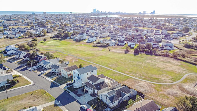 aerial view featuring a residential view