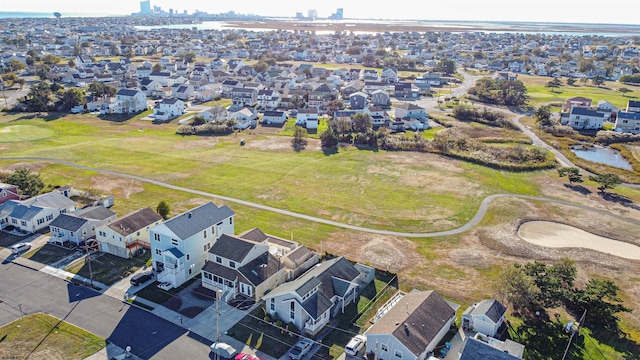 drone / aerial view with a residential view