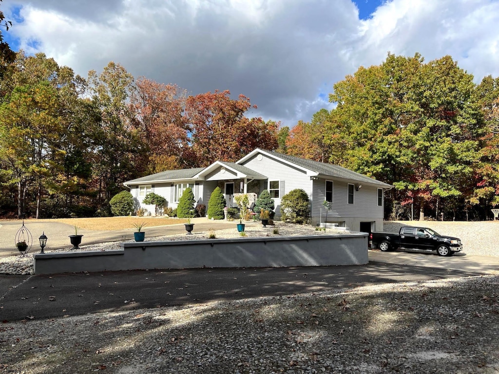 view of front of home