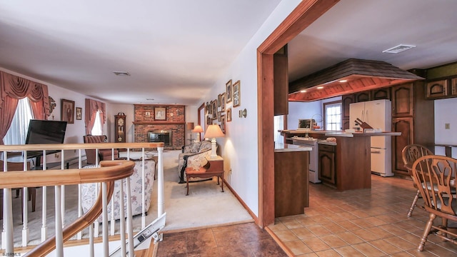 102 Morris Ave, Linwood, NJ 08221 - interior space featuring light tile patterned floors, baseboards, and visible vents