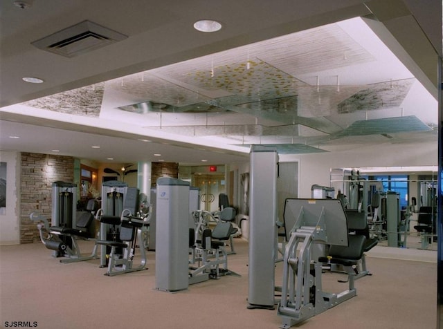 526 Pacific Ave Unit 2407, Atlantic City, NJ 08401 - exercise room with carpet flooring