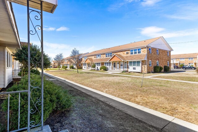 exterior space with a residential view
