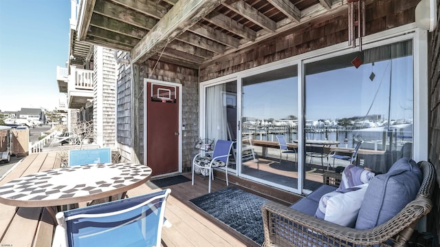 1301 Harbour Cv S Unit 1301, Somers Point, NJ 08244 - deck featuring a water view