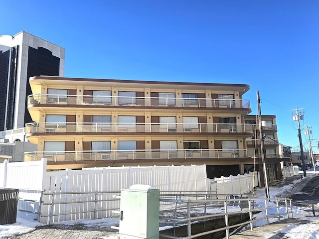 108 S Montpelier Ave Unit 201, Atlantic City, NJ 08401 - snow covered property featuring fence