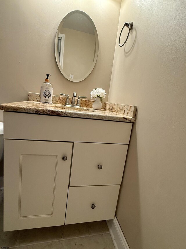 336 Bay Ave Unit 605, Ocean City, NJ 08226 - bathroom with tile patterned floors and vanity
