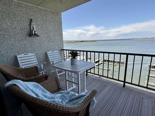 336 Bay Ave Unit 605, Ocean City, NJ 08226 - balcony with a water view
