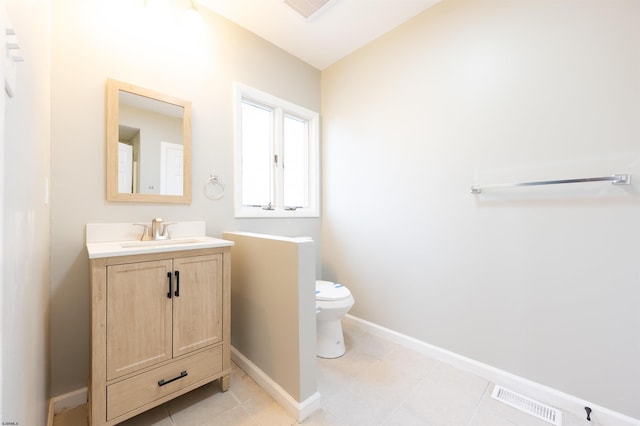 28 W Thompson Ave, Pleasantville, NJ 08232 - half bathroom with toilet, vanity, baseboards, and visible vents