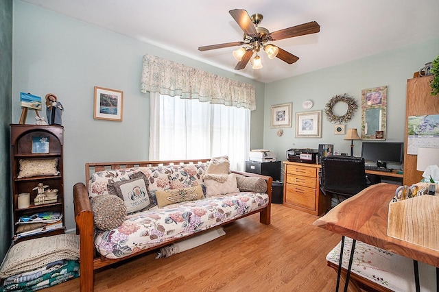 9 Saddle Rdg, Egg Harbor Township, NJ 08234 - office space featuring ceiling fan and light wood-style floors