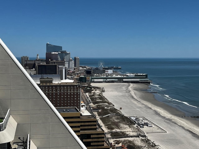 property view of water featuring a city view