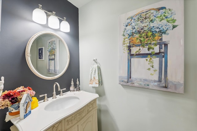 bathroom featuring vanity