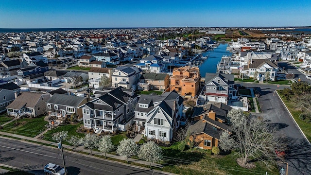 22 Spruce Rd, Ocean City, NJ 08226 - aerial perspective of suburban area featuring a large body of water