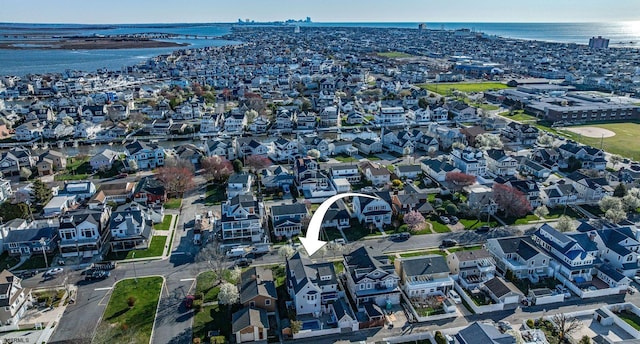 22 Spruce Rd, Ocean City, NJ 08226 - aerial view of property's location with a large body of water and nearby suburban area
