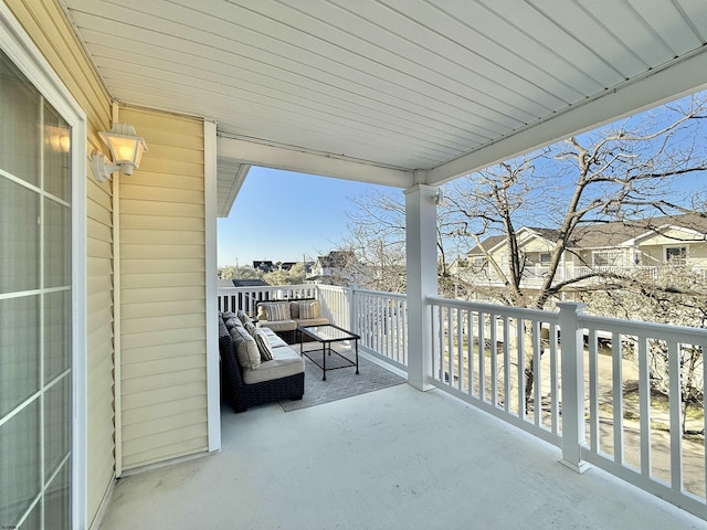 balcony with outdoor lounge area