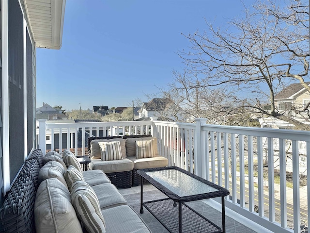 balcony with outdoor lounge area