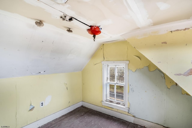 615 S New York Rd, Galloway Township, NJ 08205 - additional living space featuring hardwood / wood-style floors and lofted ceiling
