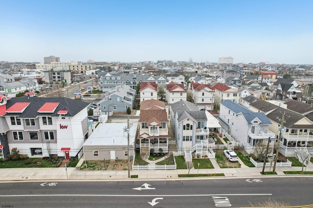 drone / aerial view featuring a residential view