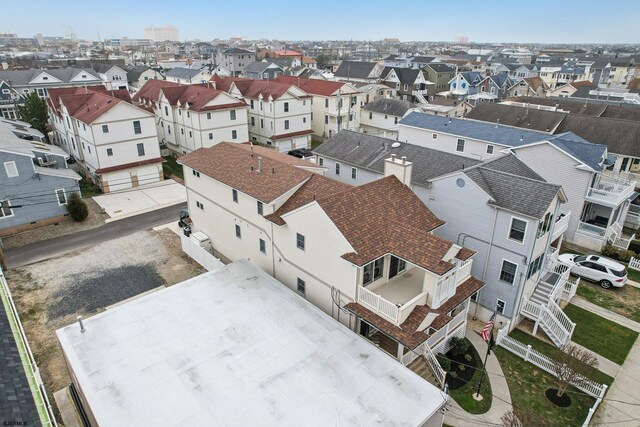 drone / aerial view featuring a residential view