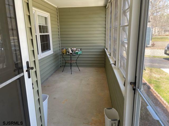 view of sunroom