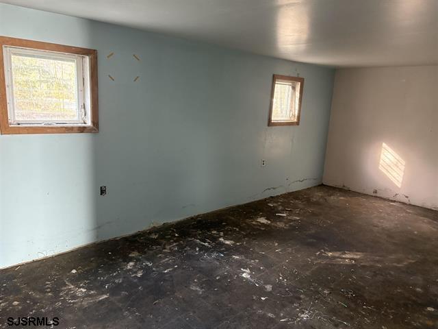 view of spare room