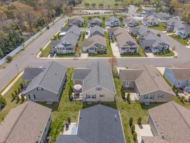 bird's eye view featuring a residential view