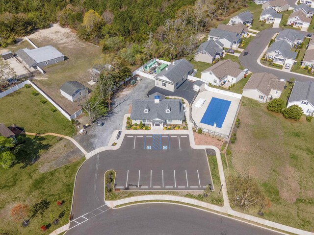 drone / aerial view featuring a residential view