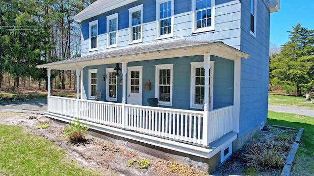 27 Smith Bowen, Galloway Township, NJ 08205 - exterior space featuring roof with shingles and a porch