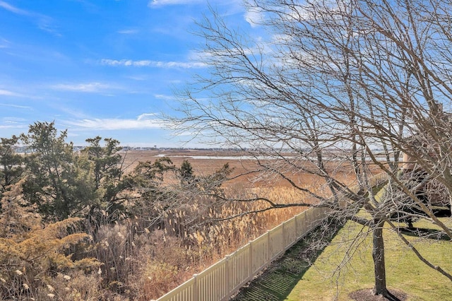exterior space featuring fence