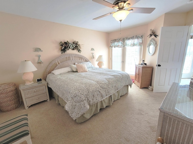 305 57th St Unit 305, Ocean City, NJ 08226 - bedroom with ceiling fan and light carpet