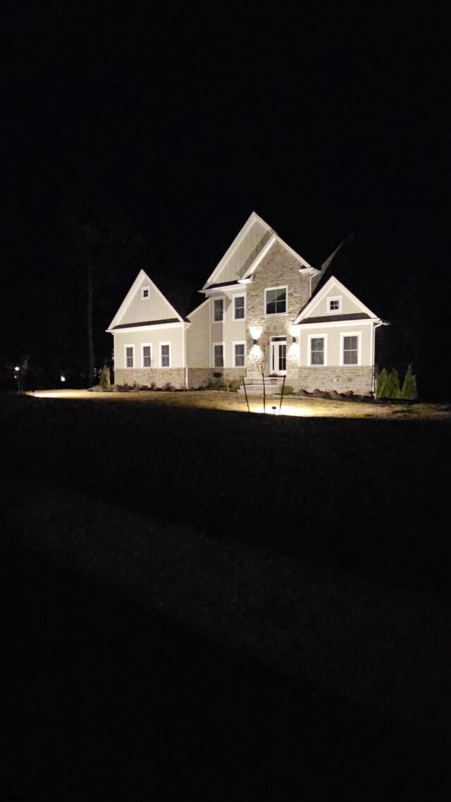 1535 Bear Branch Ct, Vineland, NJ 08362 - view of front of property featuring stone siding