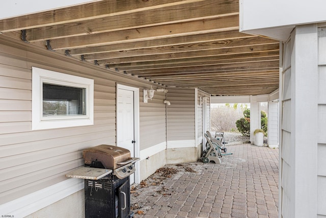 view of patio / terrace featuring area for grilling