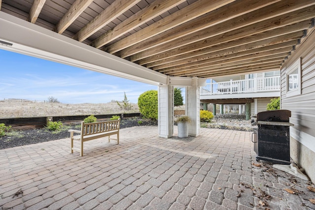 view of patio / terrace with area for grilling