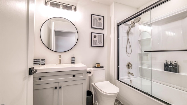 21 Hart Ln, Ventnor, NJ 08406 - full bath featuring vanity, combined bath / shower with glass door, and toilet