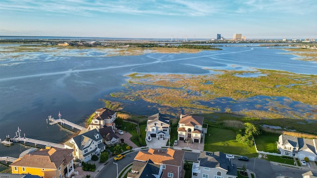 21 Hart Ln, Ventnor, NJ 08406 - aerial perspective of suburban area featuring a large body of water