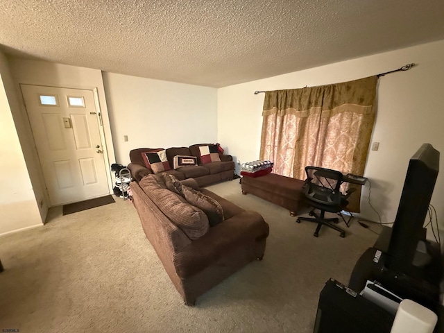 25 Liberty Ct Unit 25, Galloway Township, NJ 08205 - carpeted living room with a textured ceiling