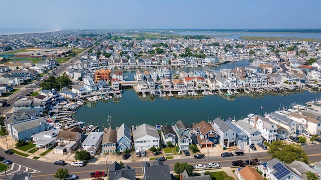 34 W 16th St, Ocean City, NJ 08226 - bird's eye view featuring a residential view and a water view