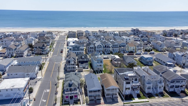5513 W Ave Fl 1St, Ocean City, NJ 08226 - birds eye view of property with a water view, a view of the beach, and a residential view